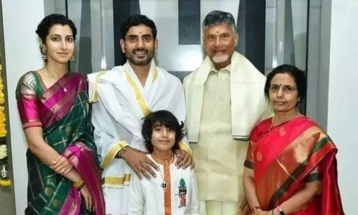 Nara Family Traditional Puja Look Goes Viral: Festive Moments Shine 2025