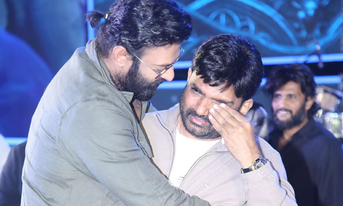 Maruthi Gets Emotional at Raja Saab Event