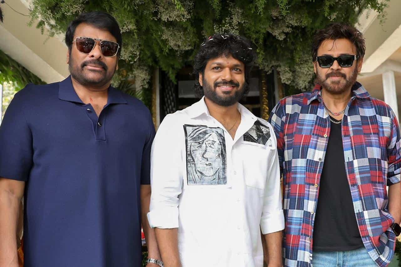 Chiranjeevi Bids Farewell to Venkatesh as ‘Mana Shankara Vara Prasad Garu’ Nears Completion