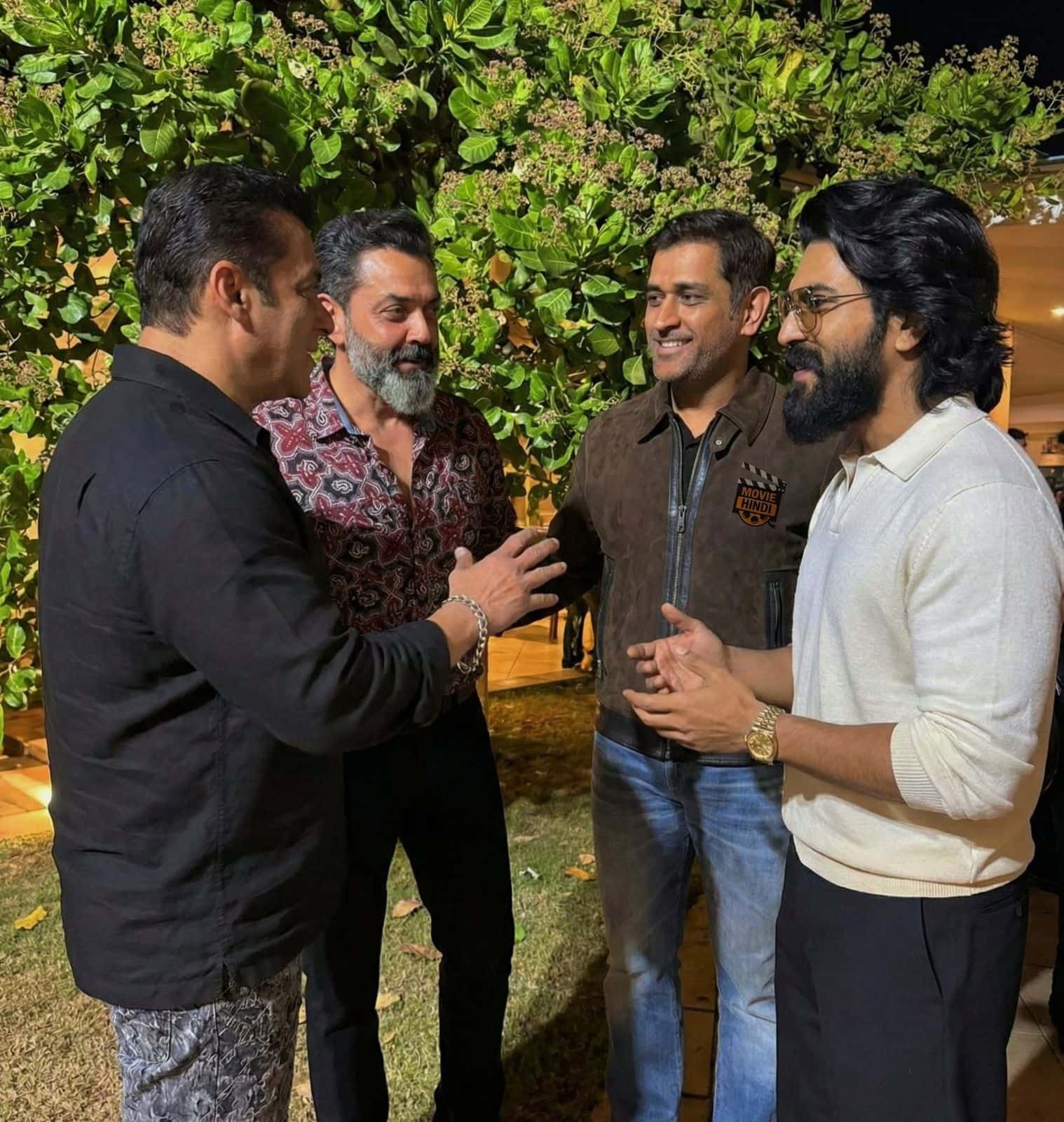 Ram Charan, Dhoni, Salman Khan Unite at Birthday Bash